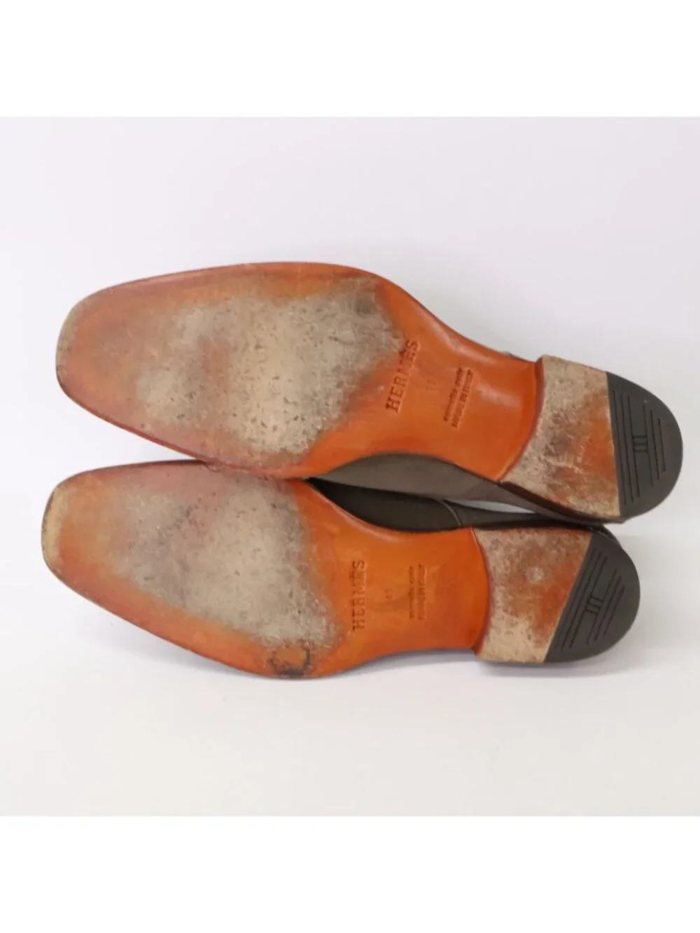 Hermes Suede Monk Strap Shoes